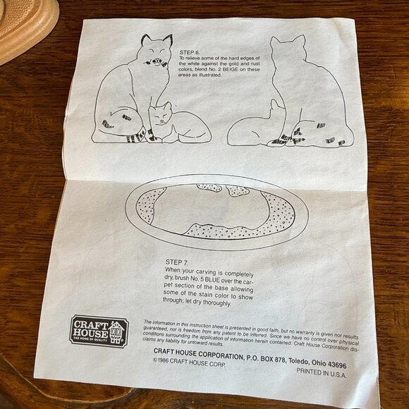 Vintage Craft House Paint your own Cat! - Picture 3 of 15